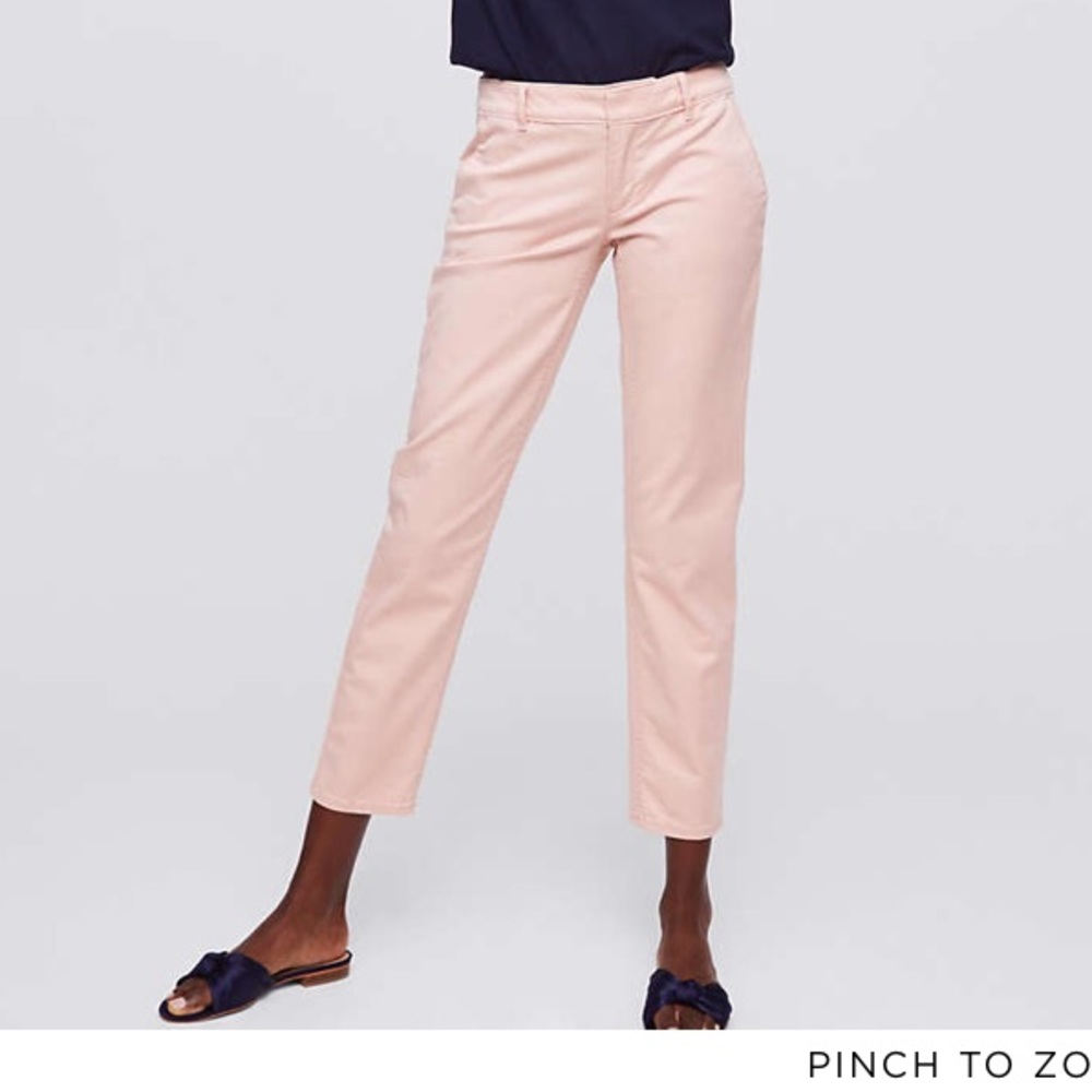 Loft ankle chino pants